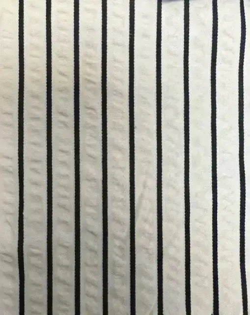 Seersucker Stripe Poly Cotton Rayon Woven Fabric - POP4615 