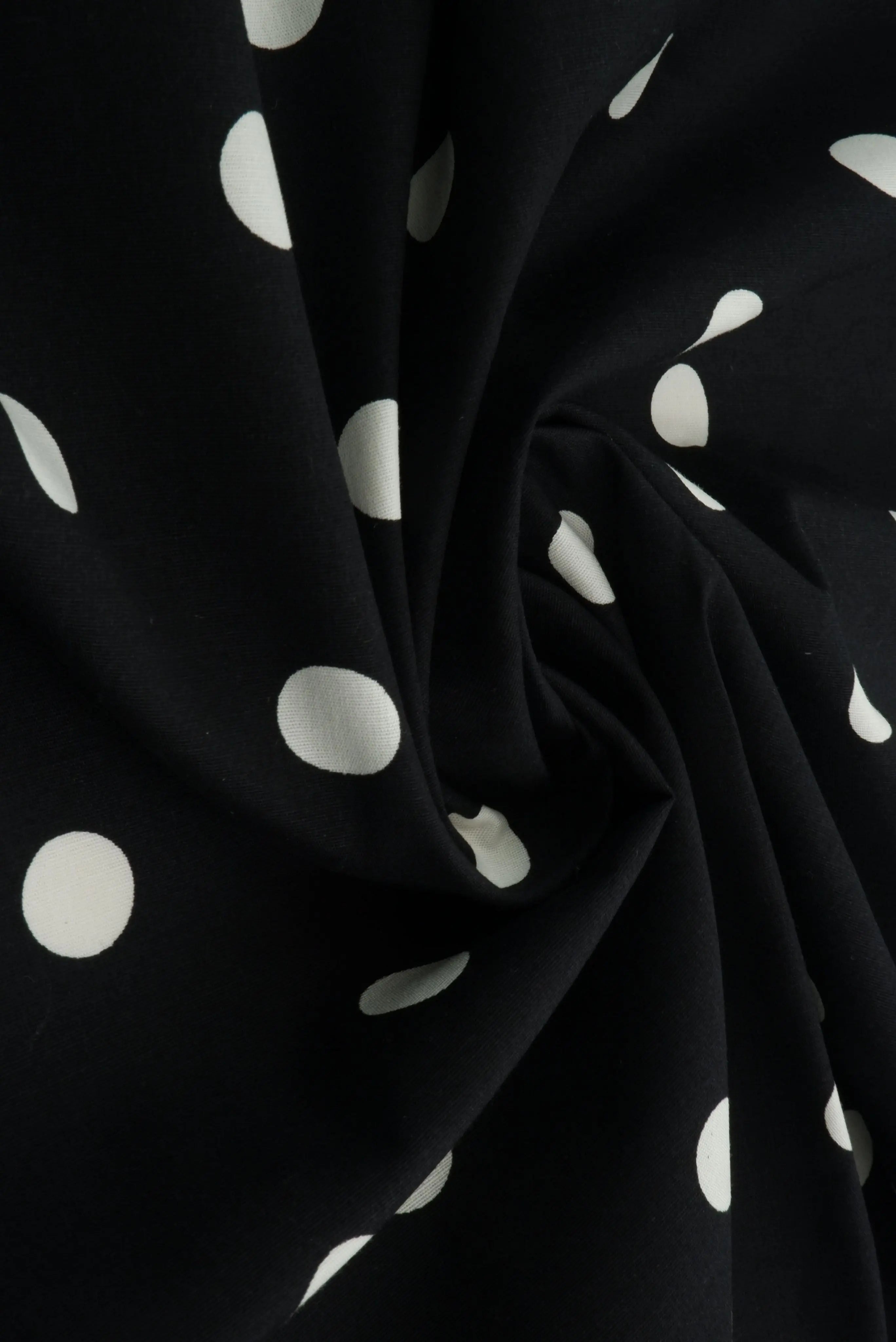 Small Dot Stretch Poplin Fabric - POP810-MS11476 