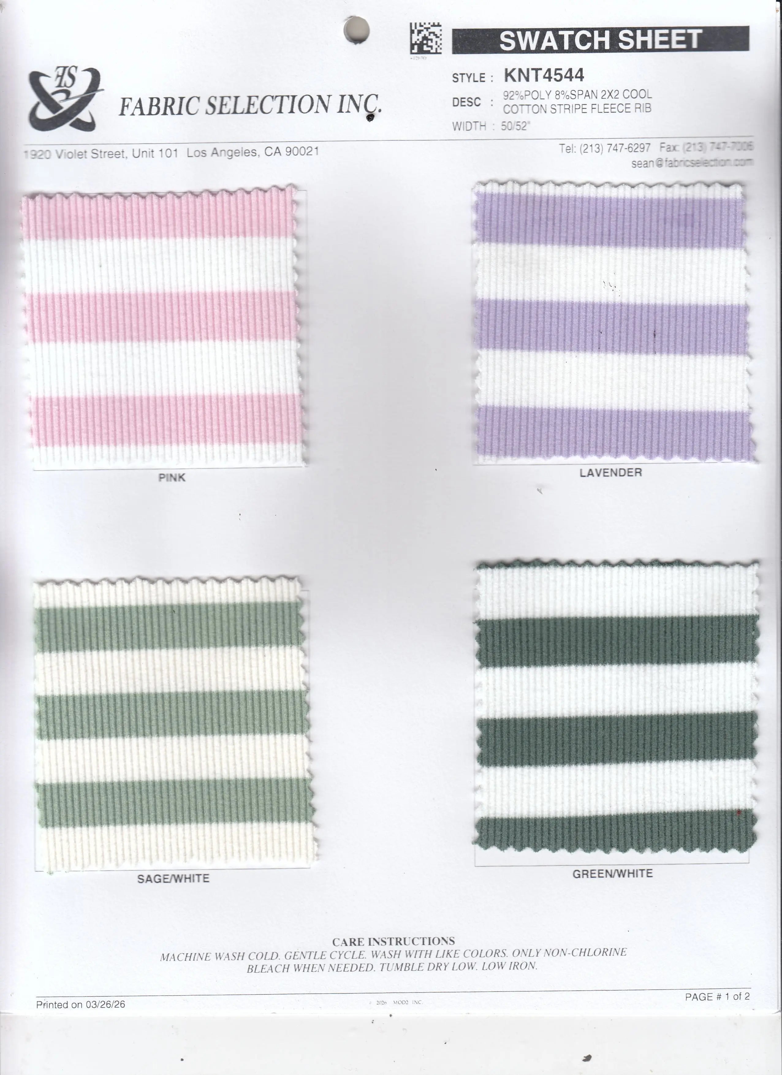 KNT4544 LAVENDER BLOUSE DRESS FLEECE KNIT LOUNGEWEAR POLYESTER RIBBED 2X2 SPANDEX STRETCH STRIPE SWEATSHIRT TOPS TUNICS