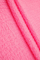CRP4501 PINK BARBIE BODYSUIT BOTTOMS CAMI CREPE DRESS NO-PRINT POLYESTER SKIRTS SOLID SPANDEX TOPS WAFFLE WOVEN