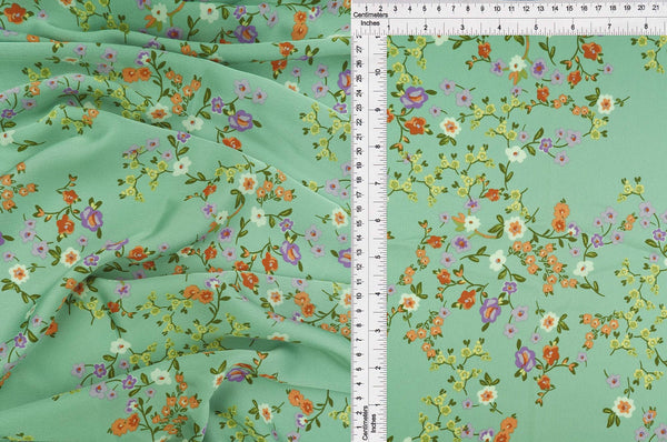 POP4427-MS10617 -SAGE  PRINT, PRINT-B WOVEN