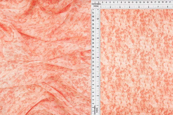 POP4427-MS10612 -CORAL LT  PRINT, PRINT-B WOVEN