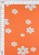 KNT2100-MS10050 -ORANGE LT  PRINT, PRINT-B KNIT