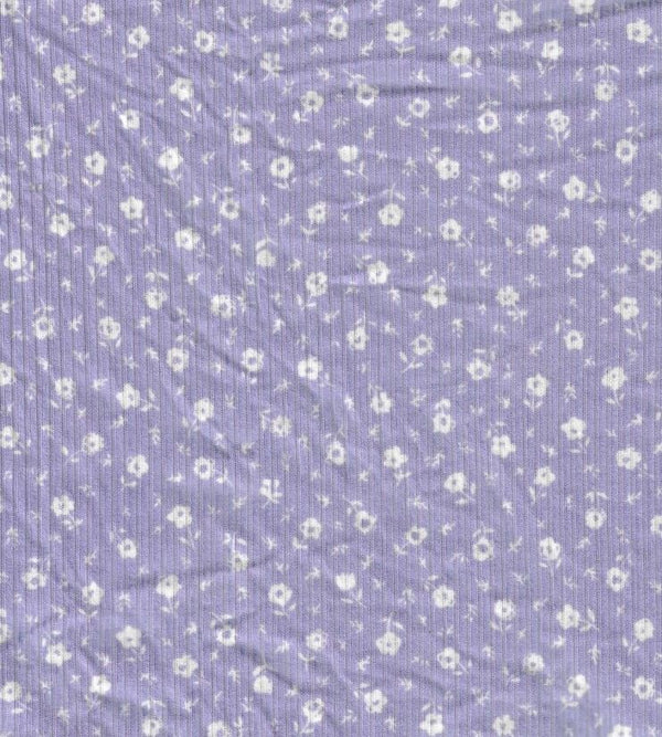 KNT3422-Q00135 -LAVENDER  PRINT, PRINT-B, RIBBED KNIT