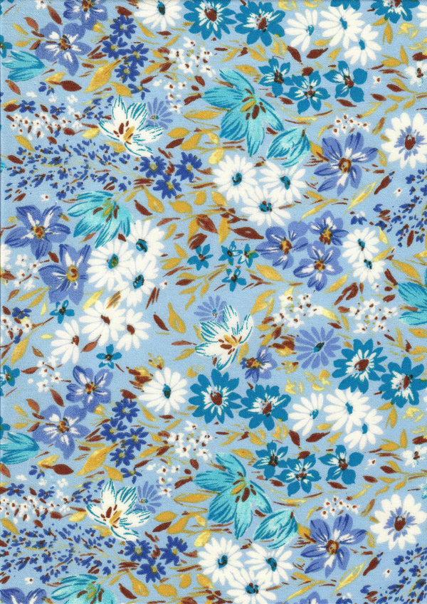 POP4178-MS10184 -BLUE  PRINT, PRINT-B WOVEN